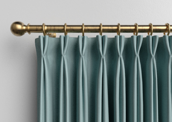 Shima Faux Silk, Azure - Made to Measure Curtains - Image 10